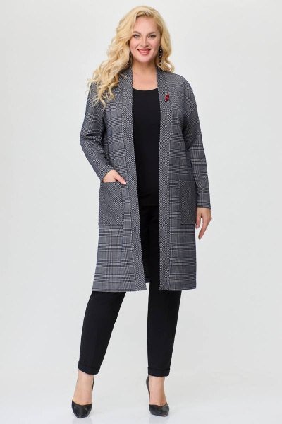 Кардиган прямой крой с накладными карманами демисезон Svetlana-Style 1901 - фото 1