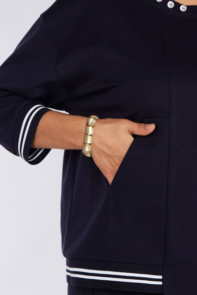 Костюм юбка и джемпер из трикотажа, на каждый день Lady Secret 1632 синий - фото 2