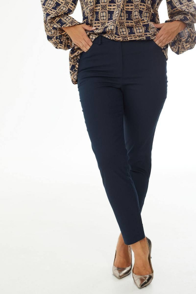 Демисезонные облегающие джинсы из хлопка Condra 14100 темно-синий - фото 5