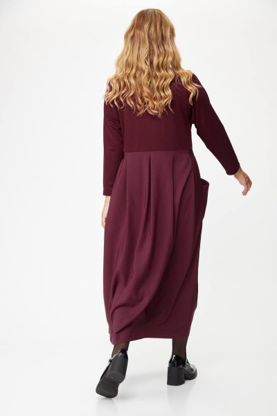 Платье Michel chic 2137 бордовый - фото 6