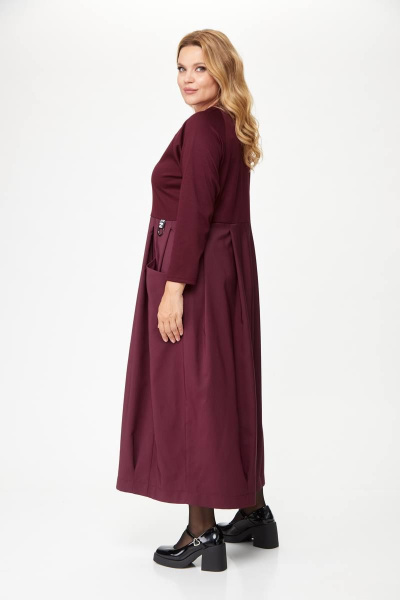 Платье Michel chic 2137 бордовый - фото 5