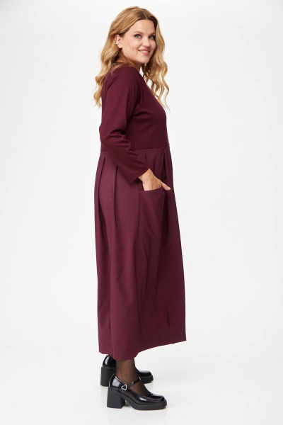 Платье Michel chic 2137 бордовый - фото 4
