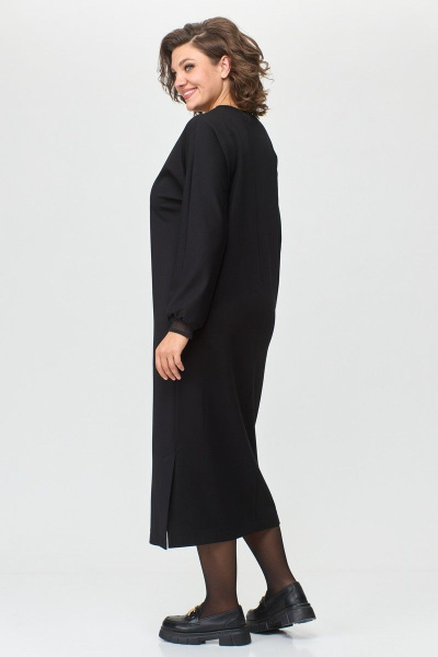 Жилет, платье T&N 7436 орчица+черный - фото 6