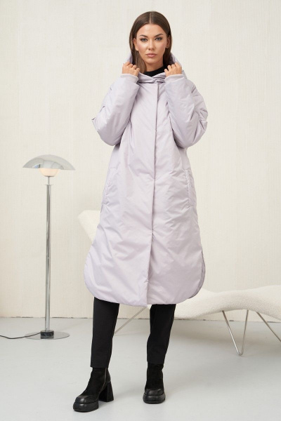 Пальто Fantazia Mod 4619 дымчато-розовый - фото 5