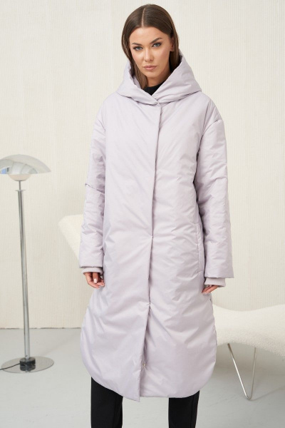 Пальто Fantazia Mod 4619 дымчато-розовый - фото 4