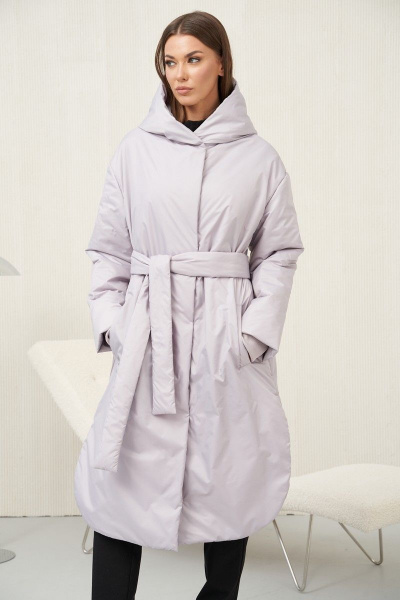 Пальто Fantazia Mod 4619 дымчато-розовый - фото 2