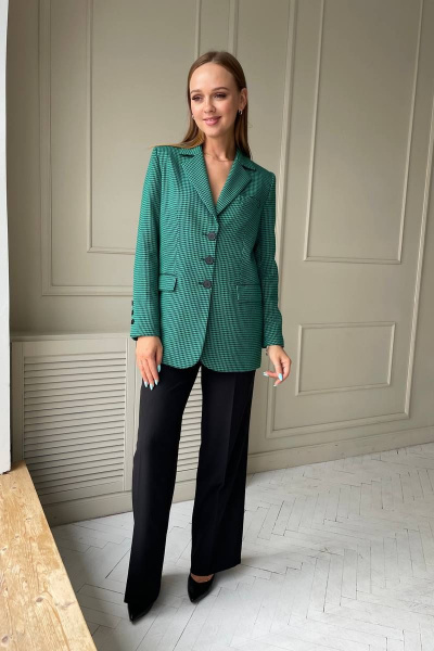 Деловой костюм из костюмной ткани с жакетом и брюками PUR PUR 11-217 - фото 1