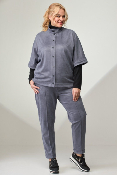 Комбо из брюк и жакета из трикотажа для повседневного образа Angelina & Сompany 804 - фото 8