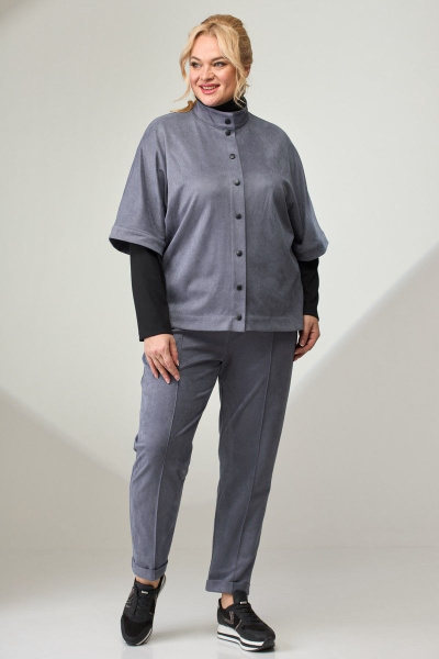 Комбо из брюк и жакета из трикотажа для повседневного образа Angelina & Сompany 804 - фото 5