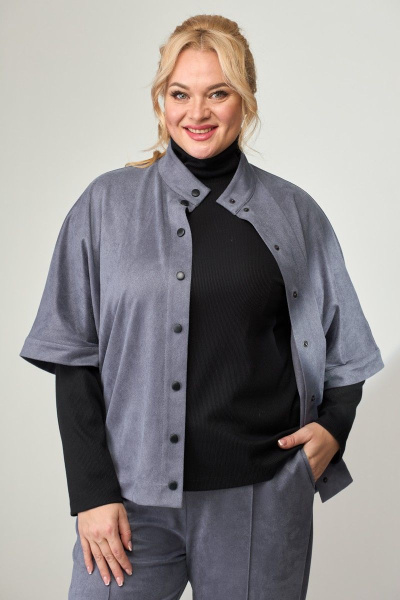 Комбо из брюк и жакета из трикотажа для повседневного образа Angelina & Сompany 804 - фото 4