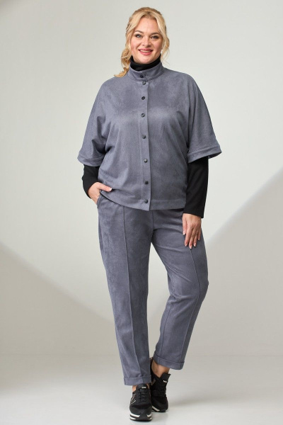 Комбо из брюк и жакета из трикотажа для повседневного образа Angelina & Сompany 804 - фото 3