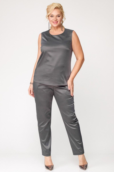 Брючный комплект тройка с кардиганом и топом из кружева Angelina & Сompany 878 - фото 8