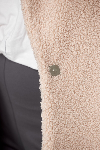 Меховой жакет-оверсайз из меха-мерлушки на пояс Abbi 6008 - фото 11