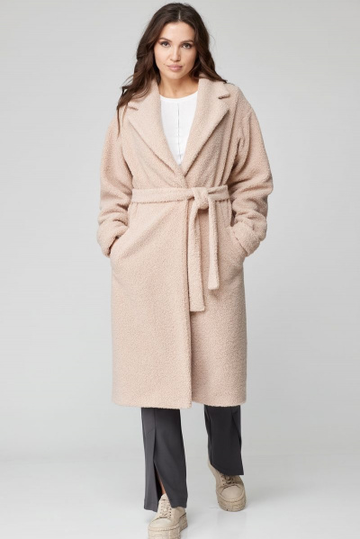 Меховой жакет-оверсайз из меха-мерлушки на пояс Abbi 6008 - фото 9