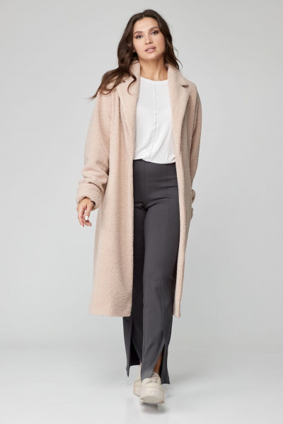 Меховой жакет-оверсайз из меха-мерлушки на пояс Abbi 6008 - фото 2