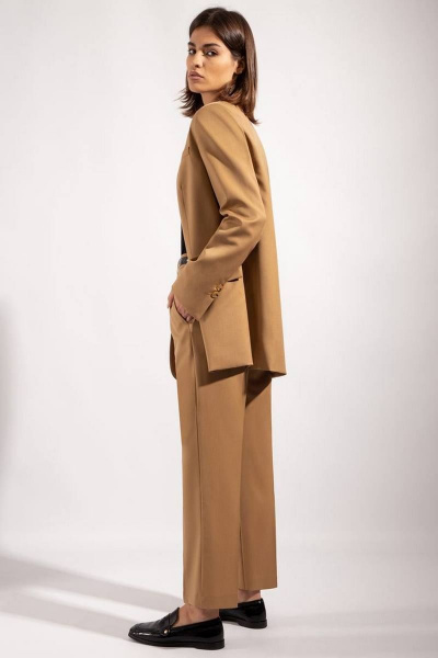 Деловые классические брюки до щиколотки из костюмной ткани PINA 40123 - фото 4