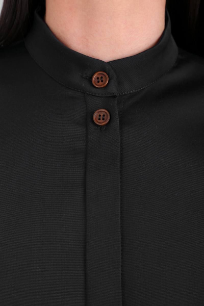 Двухпредметный костюм блузка и брюки с регулировкой Ma Vie М580 черный - фото 4