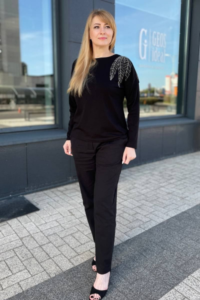 Джемпер Rumoda 2151 черный - фото 8