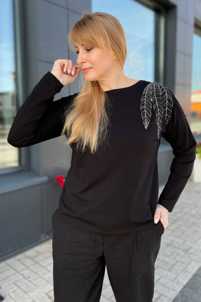 Джемпер Rumoda 2151 черный - фото 6