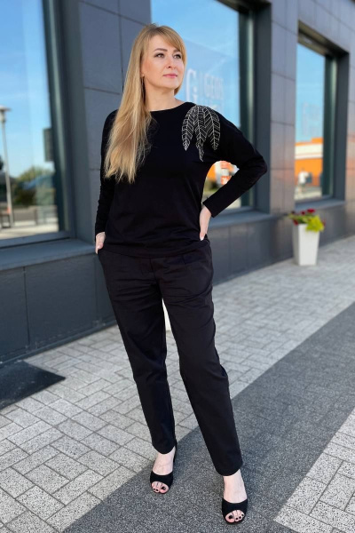 Джемпер Rumoda 2151 черный - фото 4