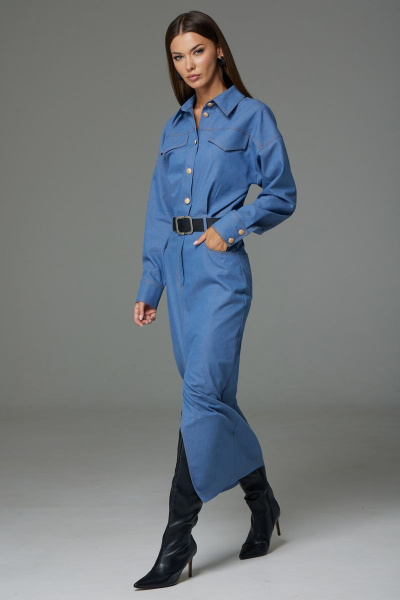 Платье N.O.W. 1300 светлый_джинс - фото 3