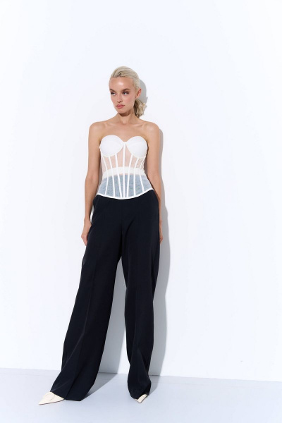 Круглогодичный белый сетчатый корсет с поролоном AG Green L0423-3 молочный - фото 4