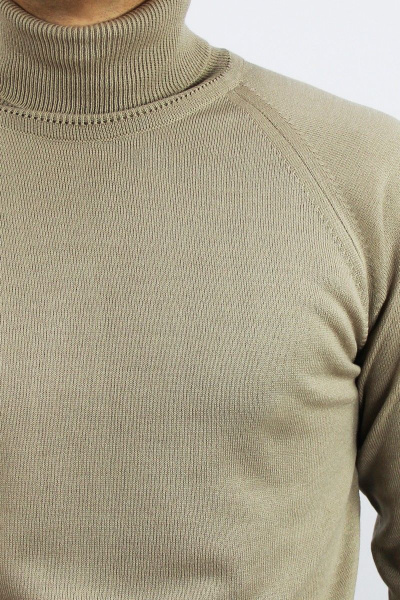 Бежевый свитер реглан с круглым вырезом Полесье С3070-17 7С1581-Д43 170,176 балтика - фото 3