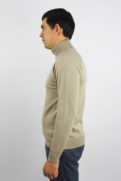 Бежевый свитер реглан с круглым вырезом Полесье С3070-17 7С1581-Д43 182,188 балтика - фото 2