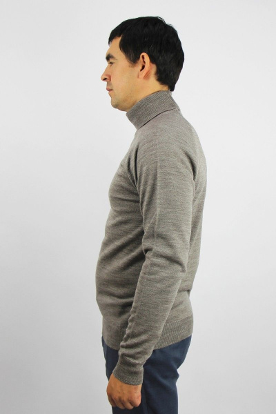 Свитер мужской трикотажный прямой с рукавом реглан Полесье С3070-17 7С1581-Д43 182,188 св.дюна - фото 2