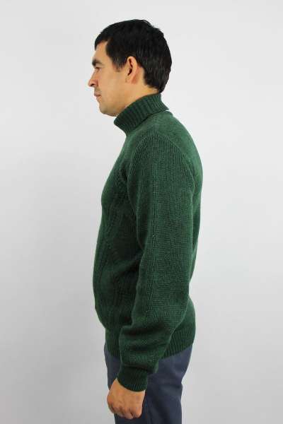 Демисезонный трикотажный зеленый свитер Полесье С3142-22 2С5237-Д43 170,176 лишайник_светлый - фото 2
