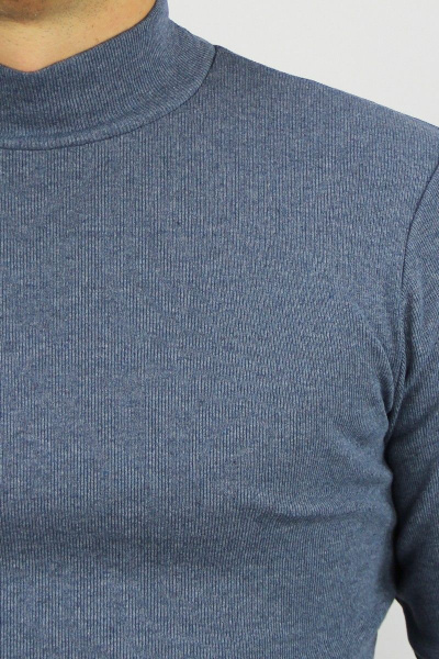 Демисезонный мужской свитер из трикотажа с воротником-стойкой Полесье С3149-22 2С5277-Д43 170,176 туча - фото 3