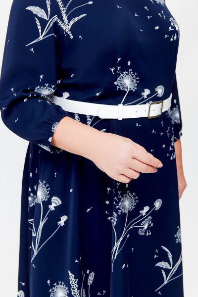 Платье синего цвета Swallow 690 синий_в_принт_одуванчики - фото 7