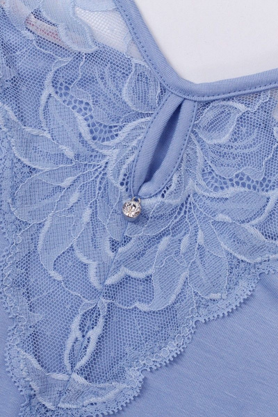 Домашняя сорочка из трикотажа с кружевными вставками Belarusachka С3566АВ/2 гиацинт - фото 4
