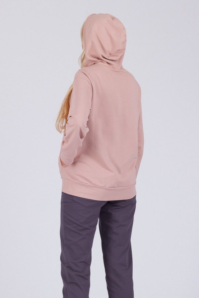 Худи из хлопкового трикотажа с капюшоном Belarusachka С4198 карамель - фото 4