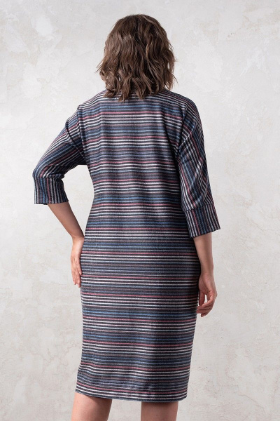 Полуприлегащее трикотажное платье с кнопками спереди Avanti 1595 - фото 2