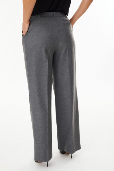 Деловой костюм брюки и жилет свободного силуэта из текстиля MALI 723-056 серый - фото 13