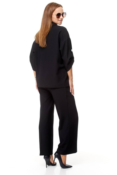Комплект брюки палаццо и двубортный жакет на каждый день Taita plus 2329 - фото 9