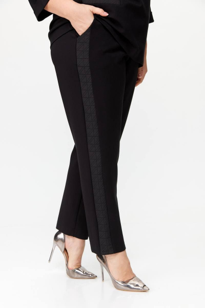 Деловой комплект блуза и брюки DaLi 4549.1 черный - фото 5