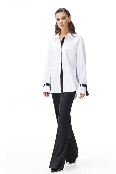 Брюки прямые широкие на притачном поясе Vesnaletto 3612 - фото 2