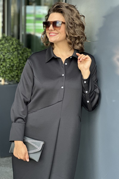 Платье Runella 1598 черный - фото 4