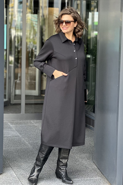 Платье Runella 1598 черный - фото 2