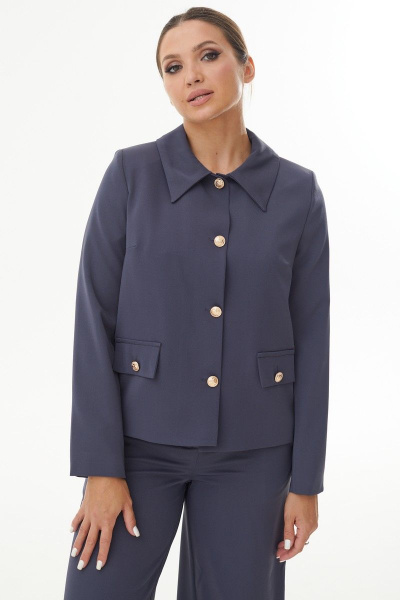 Брюки, жакет AURA otd 9191 темно-серый - фото 7