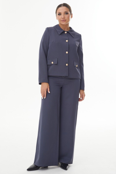 Брюки, жакет AURA otd 9191 темно-серый - фото 6