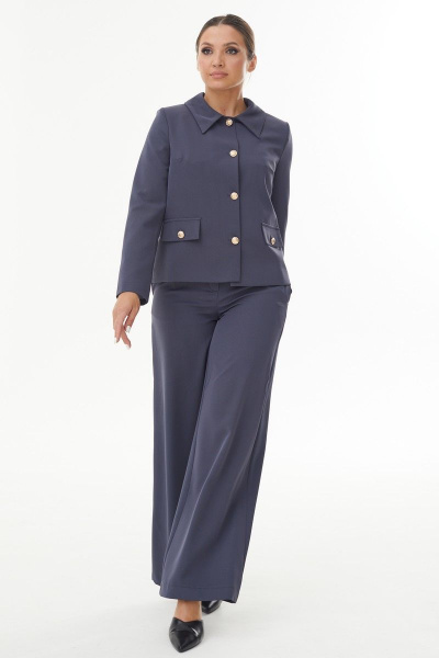 Брюки, жакет AURA otd 9191 темно-серый - фото 3