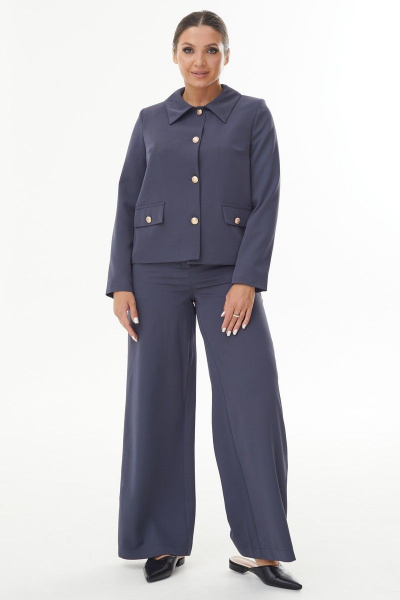 Брюки, жакет AURA otd 9191 темно-серый - фото 2