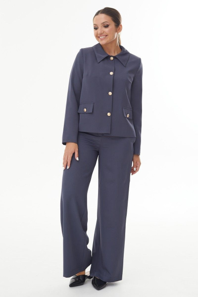 Брюки, жакет AURA otd 9191 темно-серый - фото 1