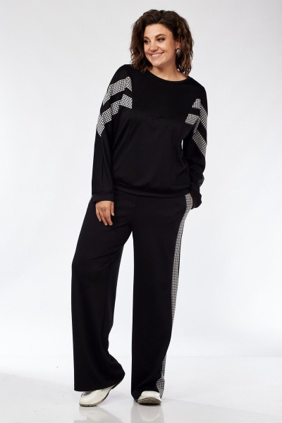 Брюки, джемпер Милора-стиль 1149 чёрный - фото 1