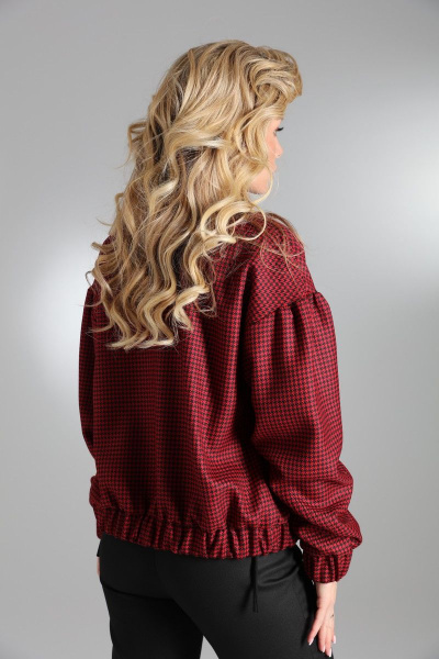 Демисезонный женский бомбер из шерсти и текстиля LM БР2600 - фото 3