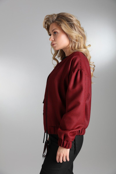 Демисезонный женский бомбер из шерсти и текстиля LM БР2600 - фото 2