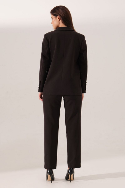 Бежевые брюки из текстиля с классическим фасоном Панда 161920w черный - фото 3